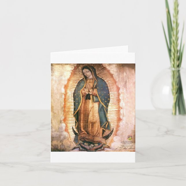 Our Lady Of Guadalupe Vintage Card (Front)
