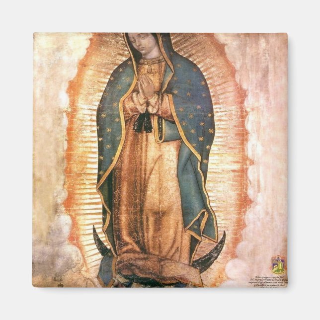 Our Lady Of Guadalupe Vintage Magnet (Front)