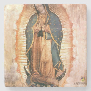 Our Lady Of Guadalupe Vintage Stone Coaster