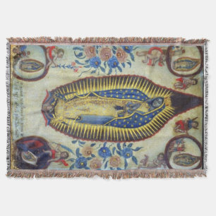 Our Lady of Guadalupe Virgin Mary 1824 Art Blanket