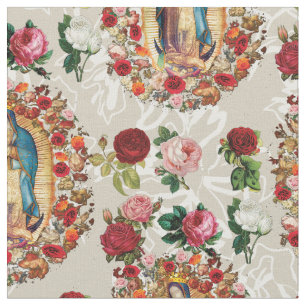 Our Lady of Guadalupe Virgin Mary Catholic Saint Fabric