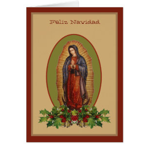 Our Lady of Guadalupe Virgin Mary Feliz Navidad