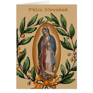 Our Lady of Guadalupe Virgin Mary Feliz Navidad