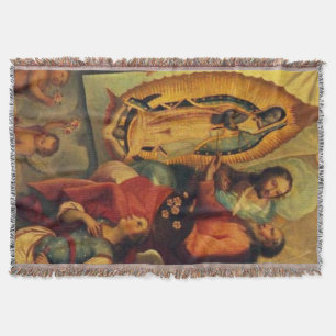 Our Lady of Guadalupe Virgin Mary Painted by God Throw Blanket