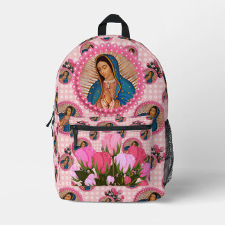 Our Lady of Guadalupe Virgin Mary Printed Backpack