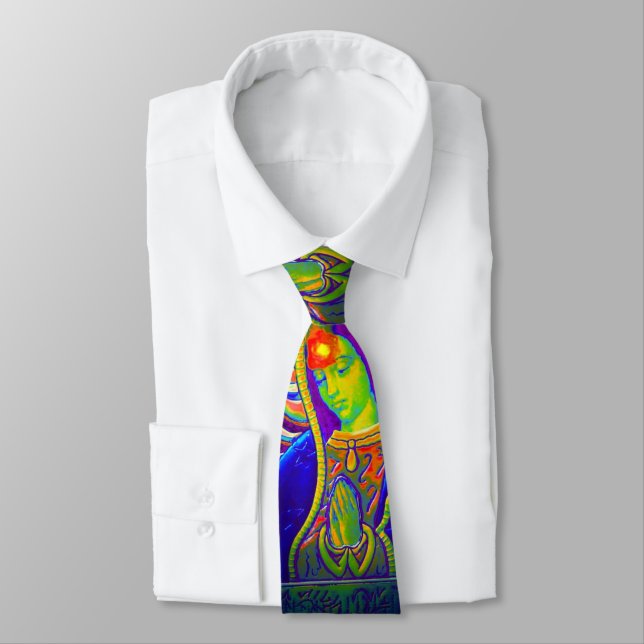 Our Lady of Guadalupe's Eye of the Holy Spirit Tie (Tied)
