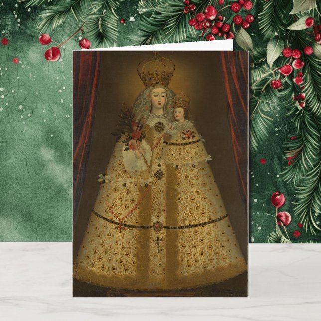 Our Lady of Guapulo Christmas Stamp Coordinate Card (Creator Uploaded)