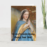 Our Lady of Immaculate Conception Card