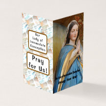 Our Lady of Immaculate Conception Pray Card