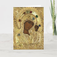 Our Lady of Kazan Mother's Day Greeting Card