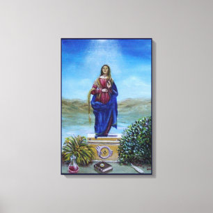 OUR LADY OF LIGHT Madonna of Immaculate Conception Canvas Print