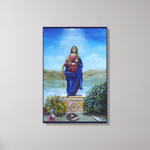OUR LADY OF LIGHT Madonna of Immaculate Conception Canvas Print