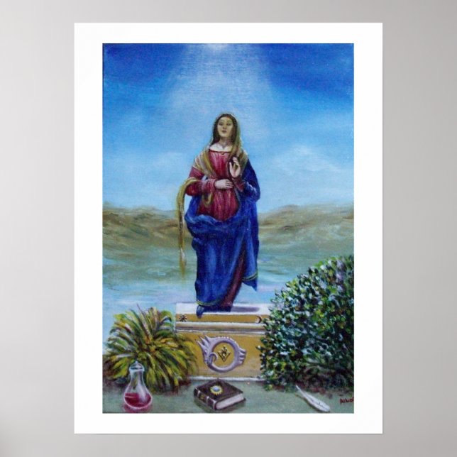 OUR LADY OF LIGHT Madonna of Immaculate Conception Poster (Front)
