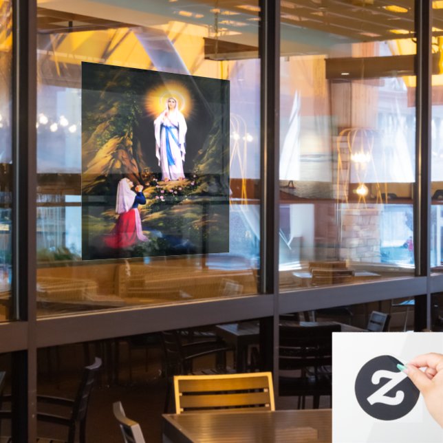Our Lady of Lourdes (Restaurant Window)