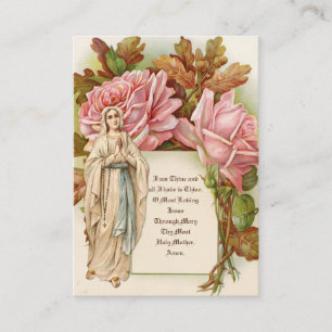 OUR LADY OF LOURDES BUSINESS CARD