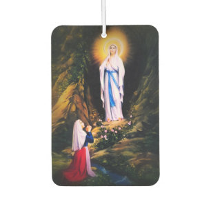 Our Lady of Lourdes Car Air Freshener
