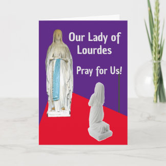Our Lady of Lourdes Card