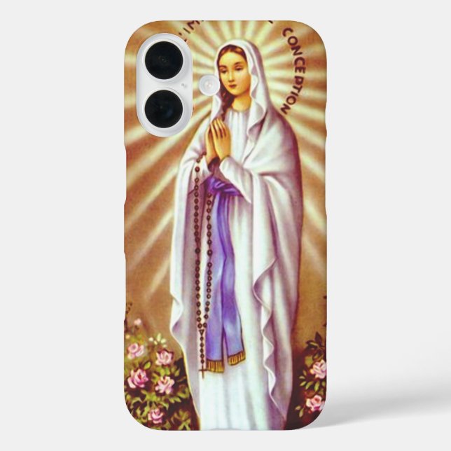Our Lady of Lourdes Case-Mate iPhone Case (Back)