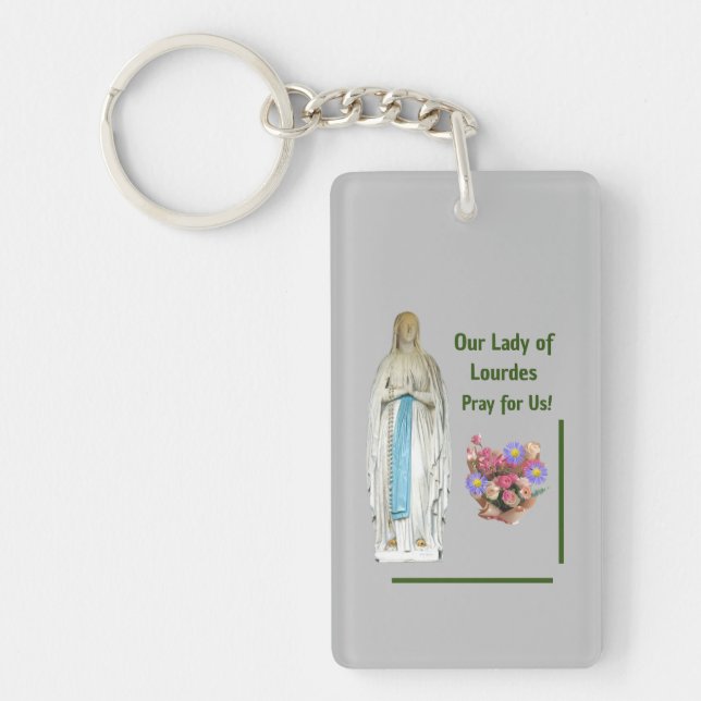 Our Lady of Lourdes Key Ring (Front)