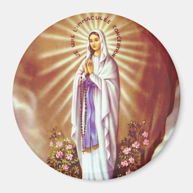 Our Lady of Lourdes Magnet (Front)