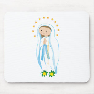 Our Lady of Lourdes Mouse Pad