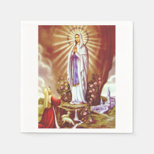 Our Lady of Lourdes Napkin