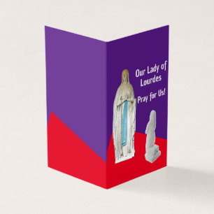 Our Lady of Lourdes Pray Card