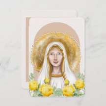 Our Lady of Lourdes Prayer Card