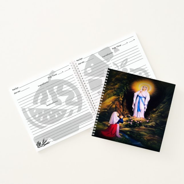 Our Lady of Lourdes with Prayer Notebook (Inside)