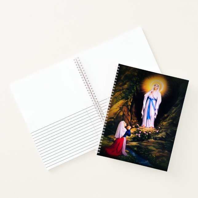 Our Lady of Lourdes with Prayer Notebook (Inside)