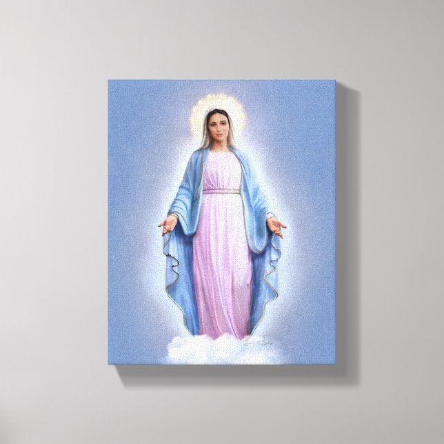 Our Lady of Medjugorje, 8" x 10",  Canvas (Front)