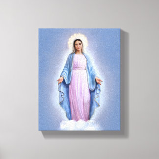 Our Lady of Medjugorje, 8" x 10",  Canvas Print