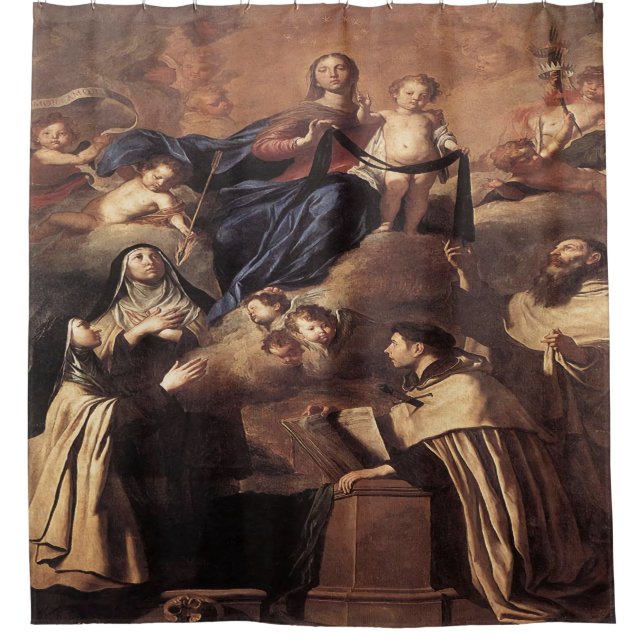 Our Lady of Mount Carmel 1641 Shower Curtain (Front)
