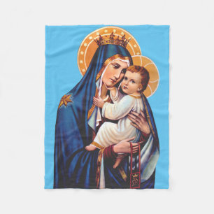 Our Lady of Mount Carmel Fleece Blanket