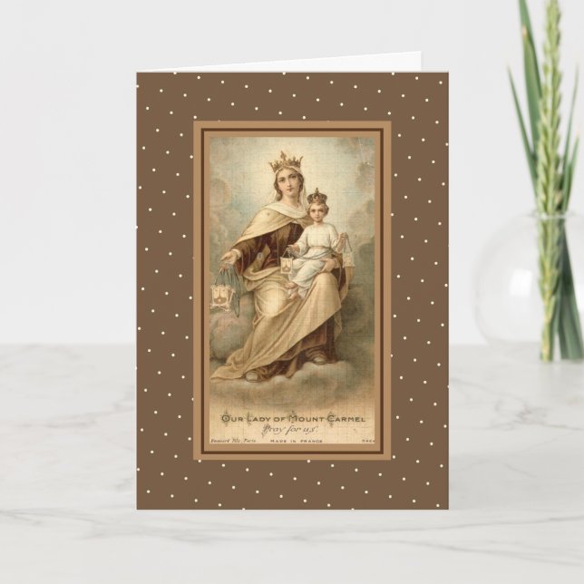 Our Lady of Mount Carmel Greeting Card (Front)