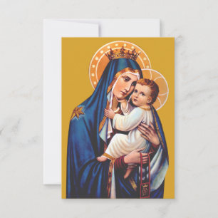 Our Lady of Mount Carmel Holy Card