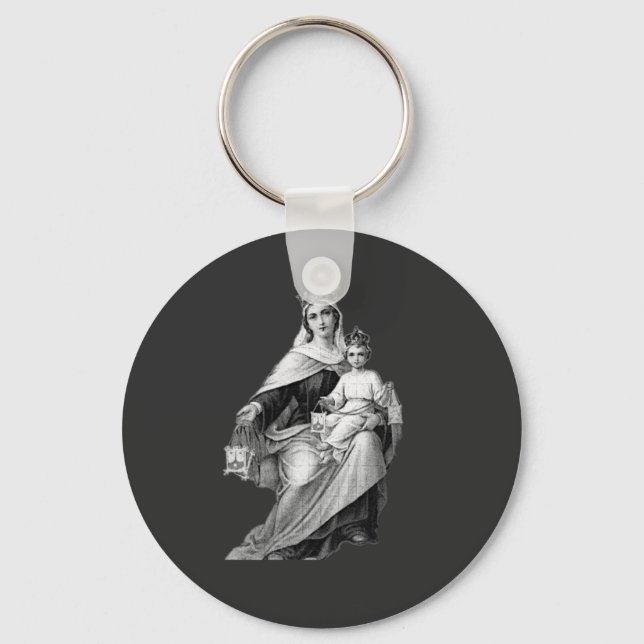 Our Lady of Mount Carmel  Keychain (Front)