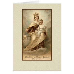 Our Lady of Mount Carmel Mass Offering Card