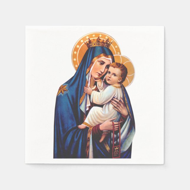 Our Lady of Mount Carmel Napkin (Front)
