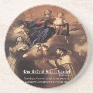 Our Lady of Mount Carmel Prayer Coaster