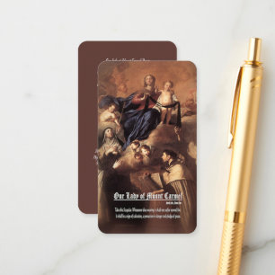 Our Lady of Mount Carmel Prayer Enclosure Card