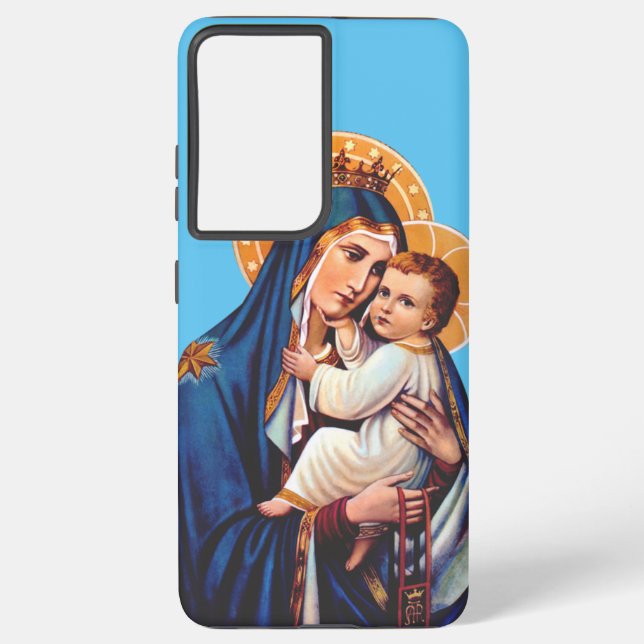 Our Lady of Mount Carmel Samsung Galaxy S21+ Case (Back)