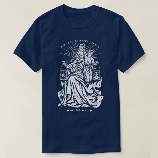 Our Lady of Mount Carmel  T-Shirt (Design Front)