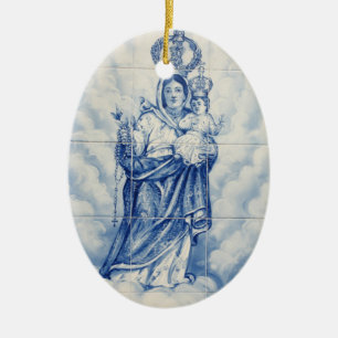 Our Lady of Peace Ceramic Tree Decoration