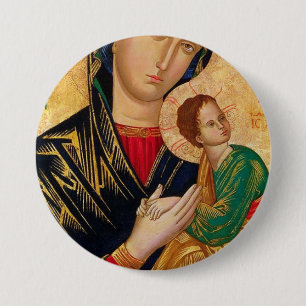 Our Lady of Perpetual Help 7.5 Cm Round Badge