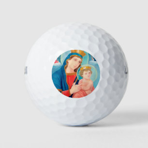 Our Lady of Perpetual Help Catholic Golf Balls