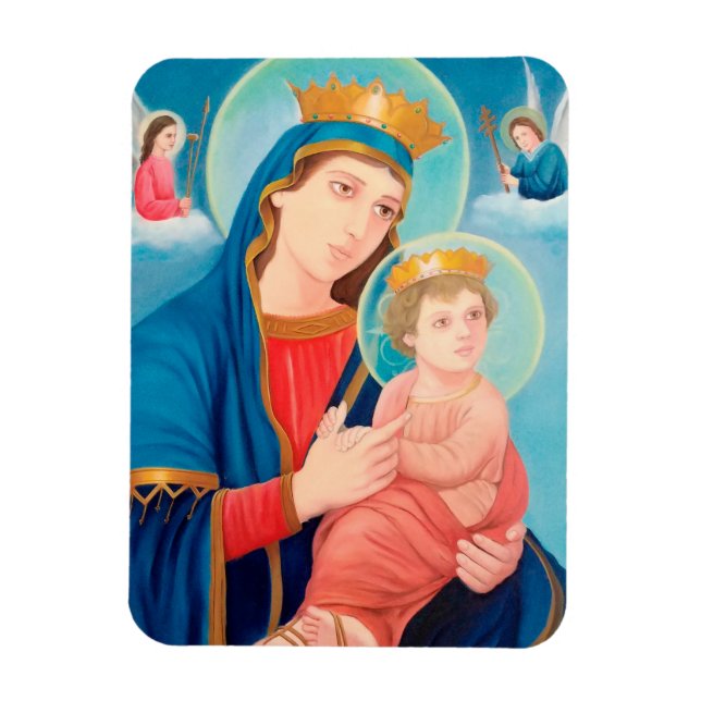 Our Lady of Perpetual Help Catholic Magnet (Vertical)