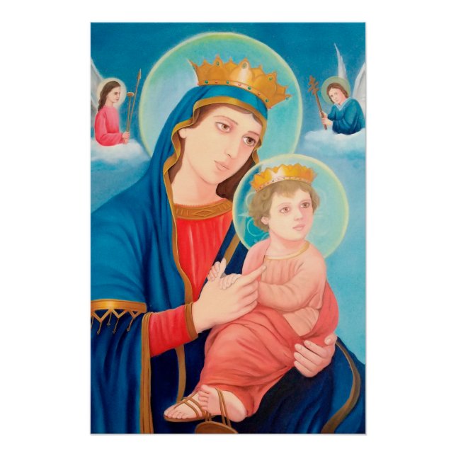 Our Lady of Perpetual Help Catholic Poster (Front)