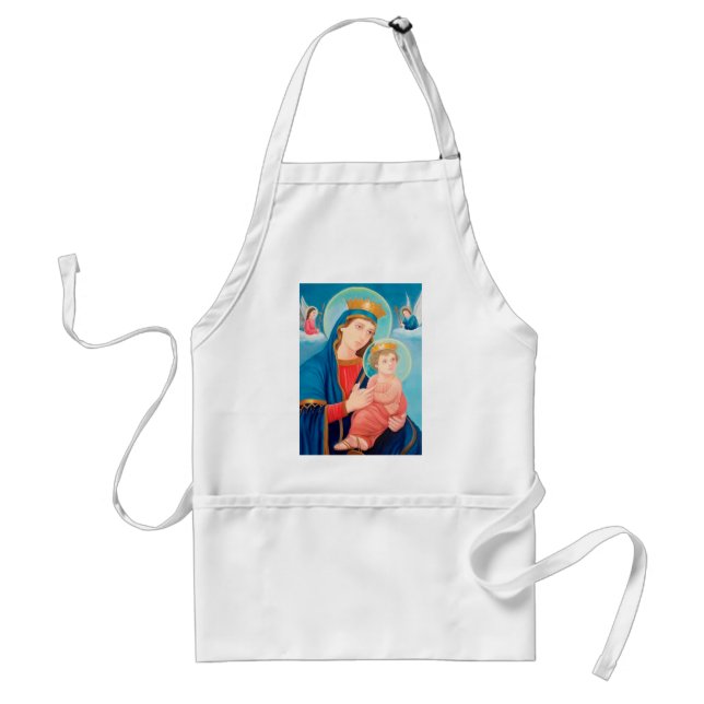 Our Lady of Perpetual Help Catholic Standard Apron (Front)