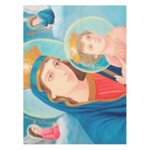 Our Lady of Perpetual Help Catholic Tablecloth